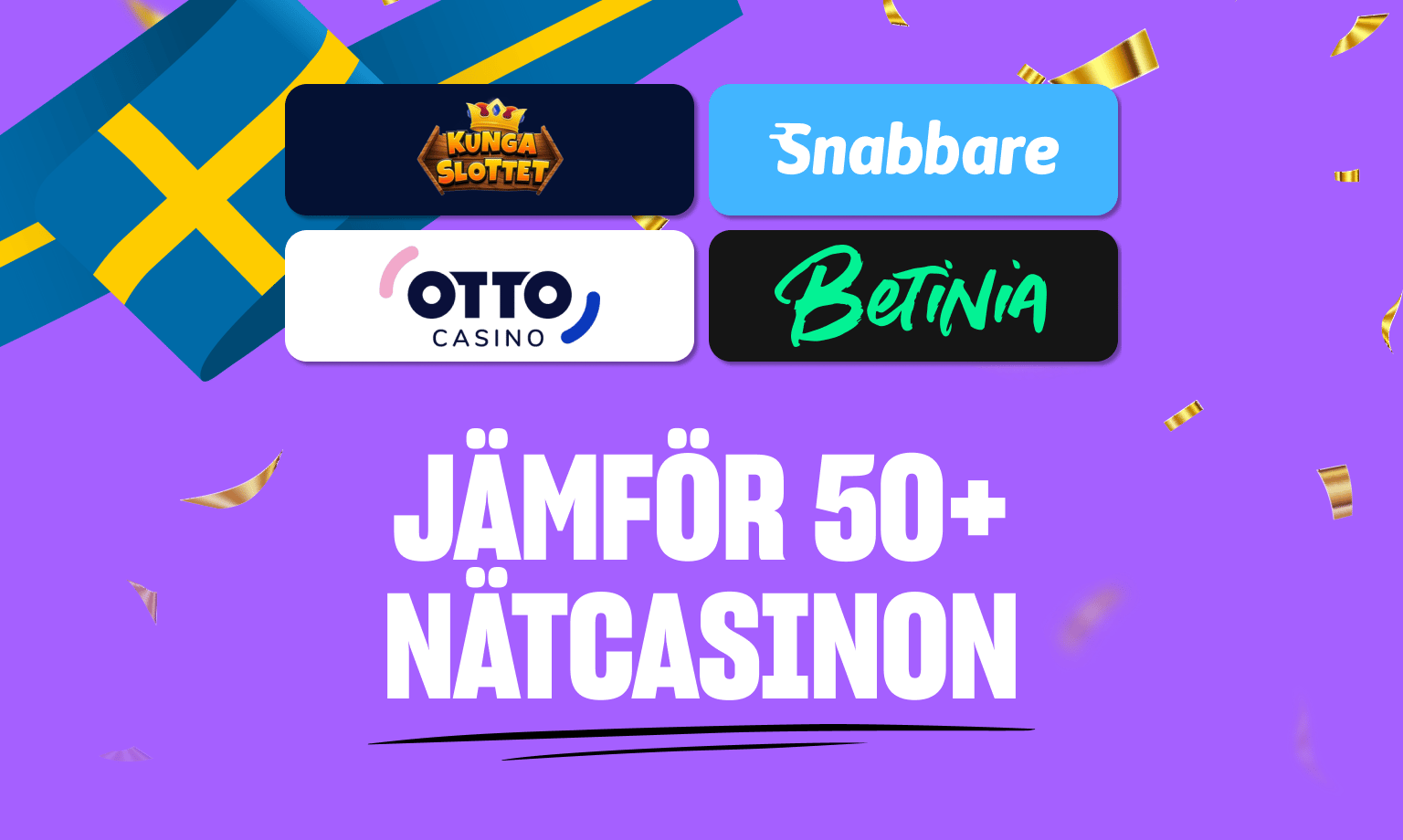 Jämför svenska nätcasinon med svensk licens — hitta bästa nätcasinot för dig