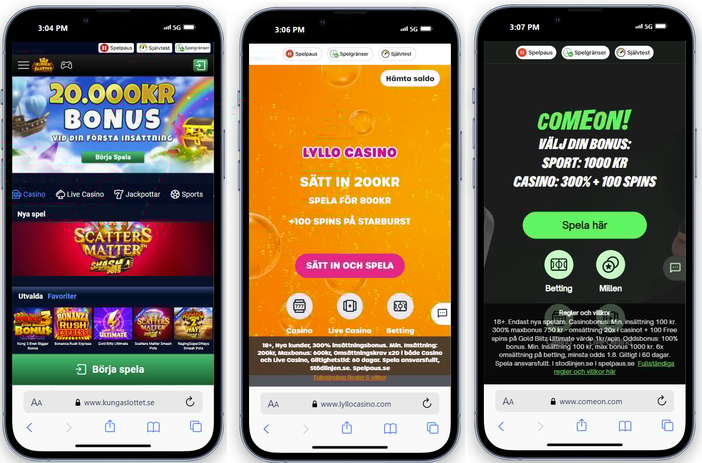 svenska casino bonusar