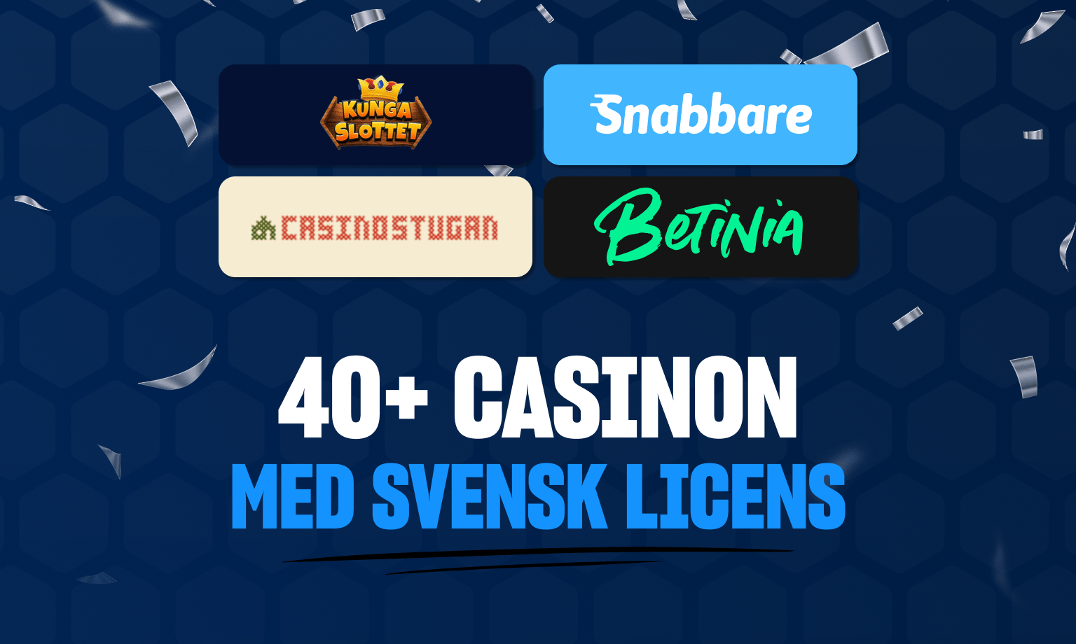 40+ casinon med licens licens