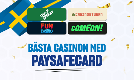 topprankade svenska casinon med paysafecard som betalningsmetod