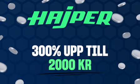 hajper vÃ¤lkomstbonus