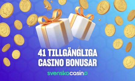 Du kan hitta de bÃ¤sta casinobonusarna pÃ¥ SvenskaCasino