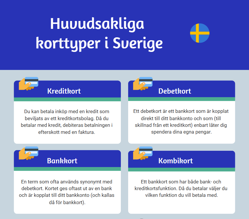 skillnaden mellan kreditkort och bankkort